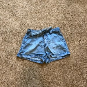 Paperbag tie shorts